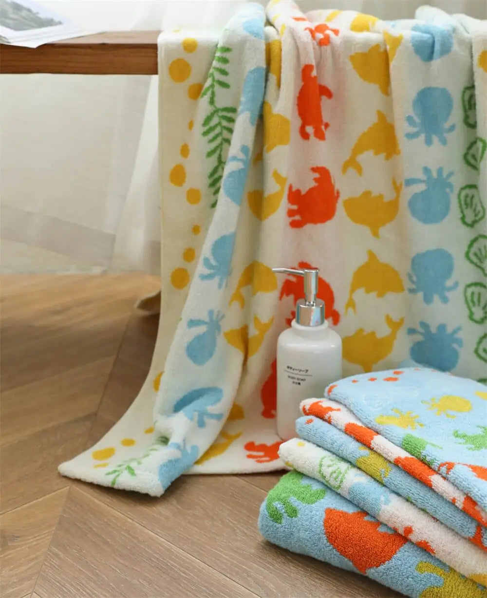 Sea Animal Pattern Towels