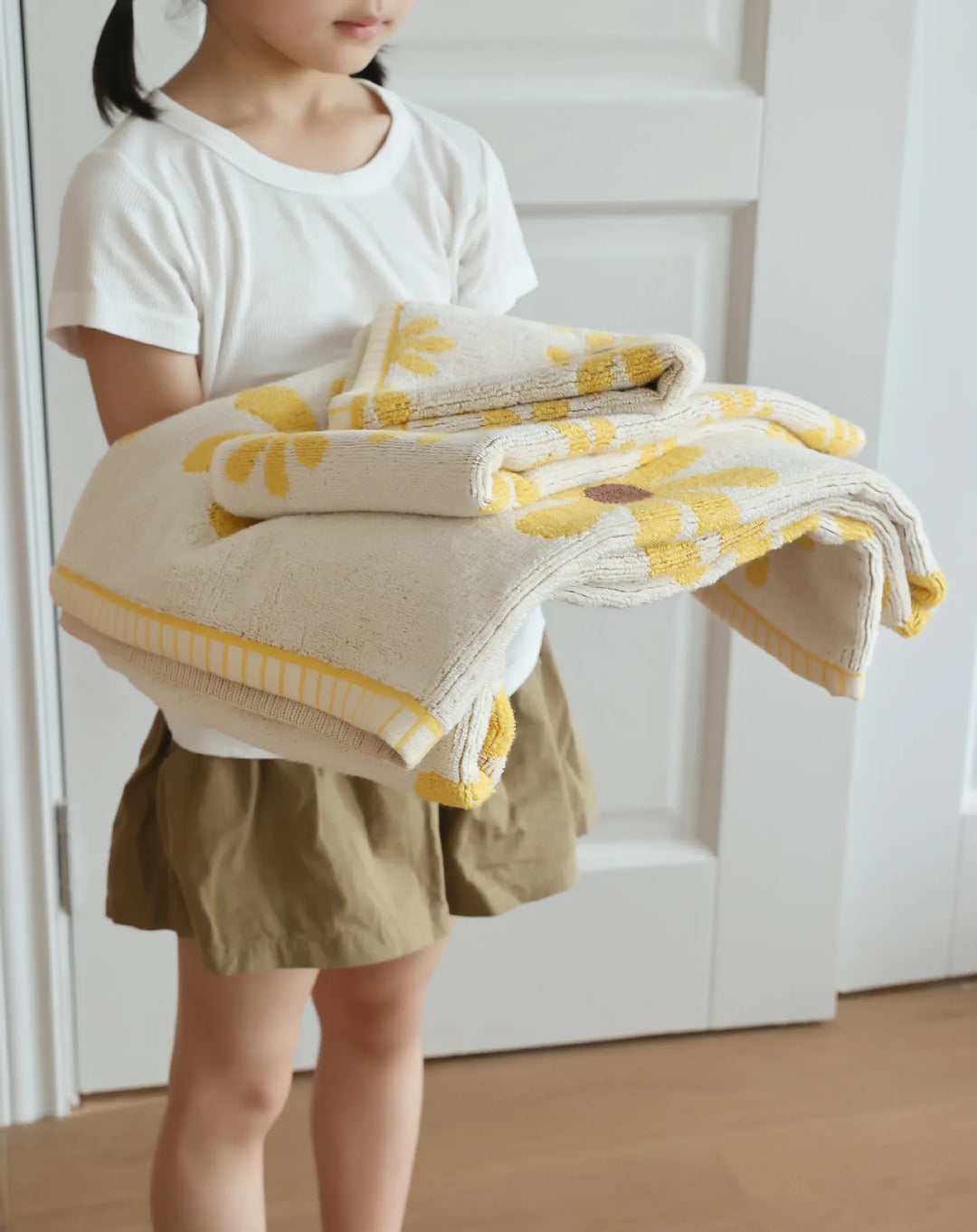 Flower Print Towels