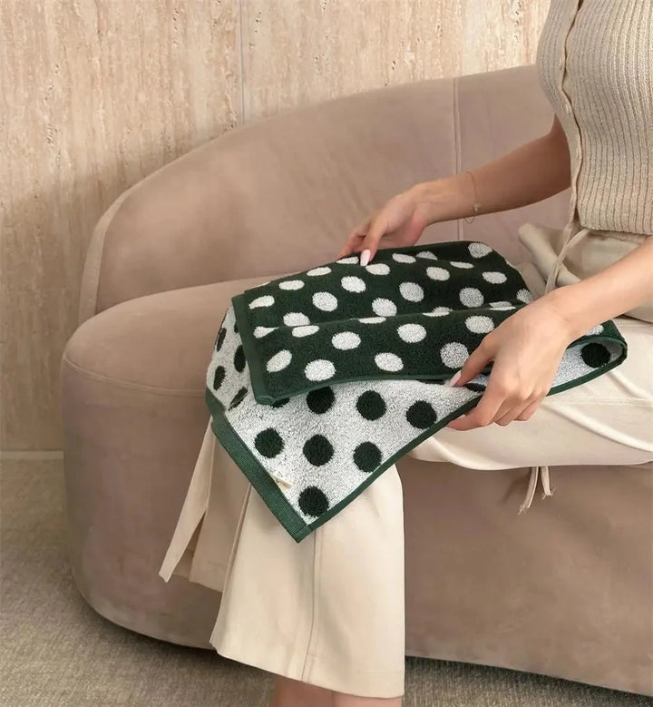 Retro Polka Dot Towels