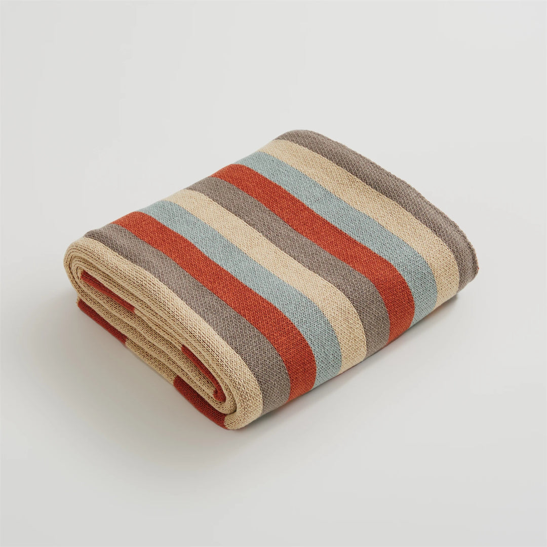 Stripe Knitted Blanket