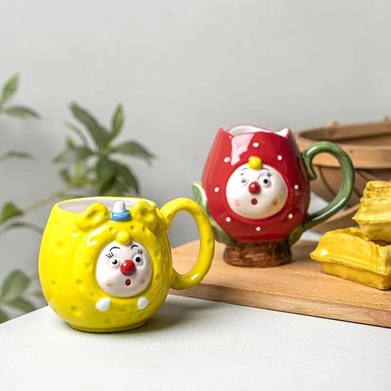 Unique Cartoon Face Mugs