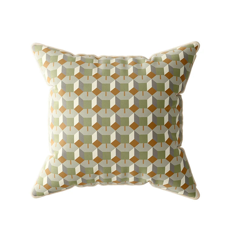 Retro Geometric Pattern Pillow Covers