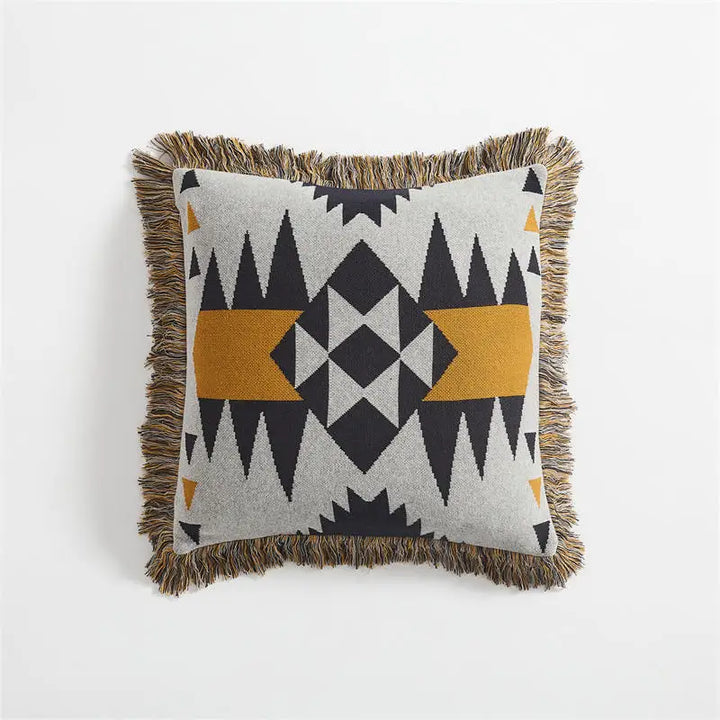 Bohemian Fringe Pillow Cover