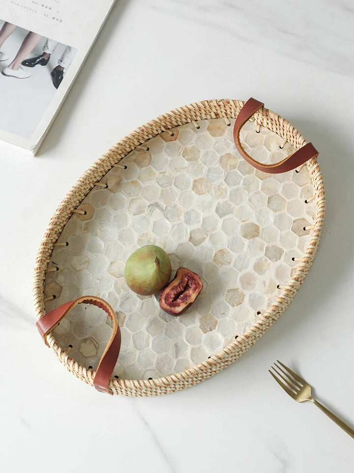 Oval Rattan Trays