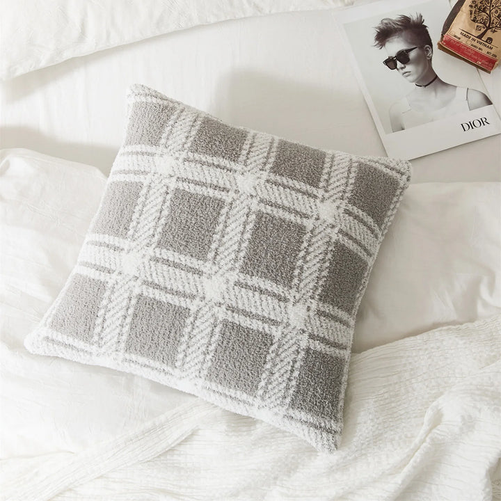 Plaid Stripe Pillow Cover