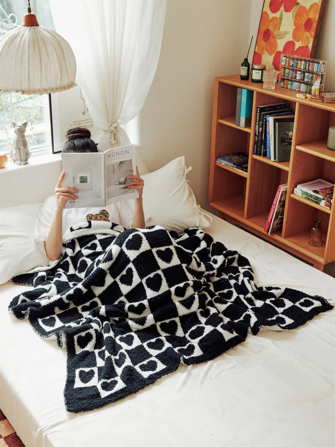 Heart Checkerboard Blanket