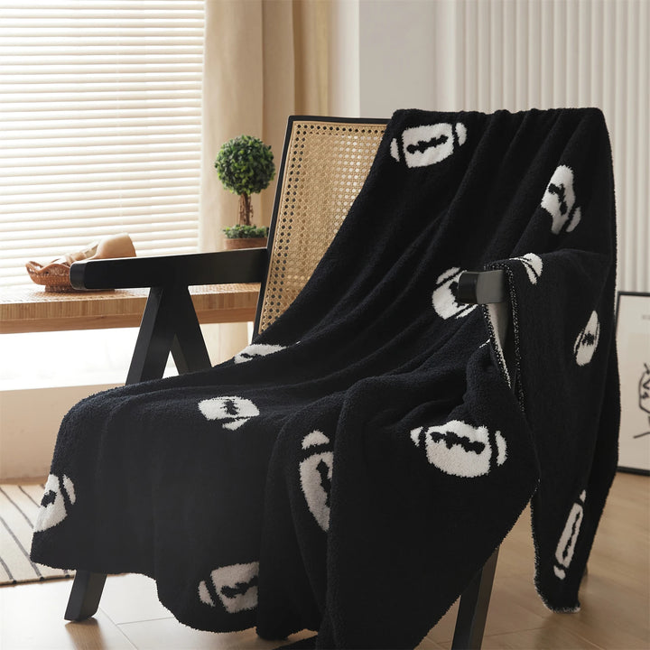 Football Print Blanket | Football Pattern Blanket | itsdecorszn