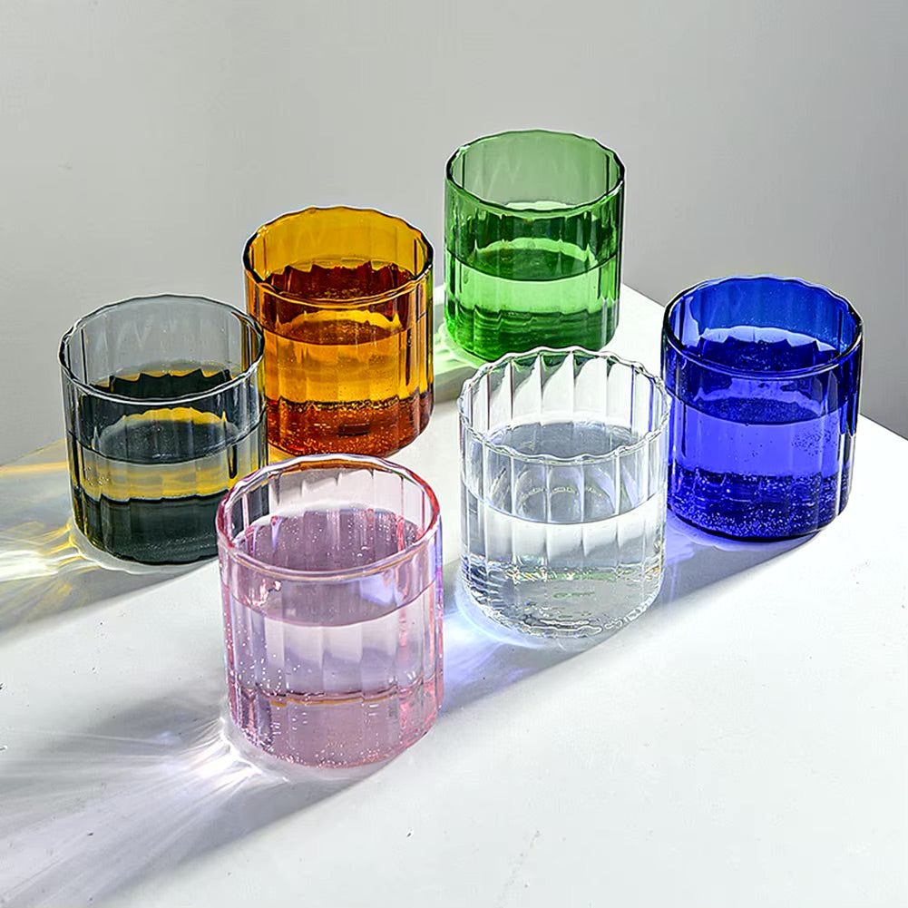 Striped Colorful Drinkware Set