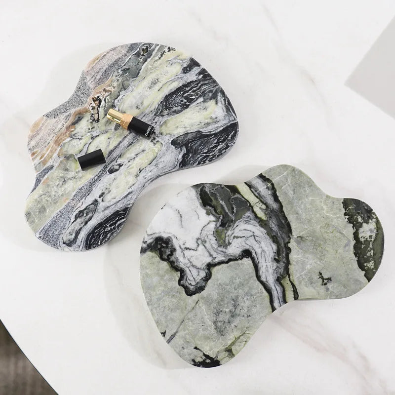 Green Marble Wine Chiller & Tray