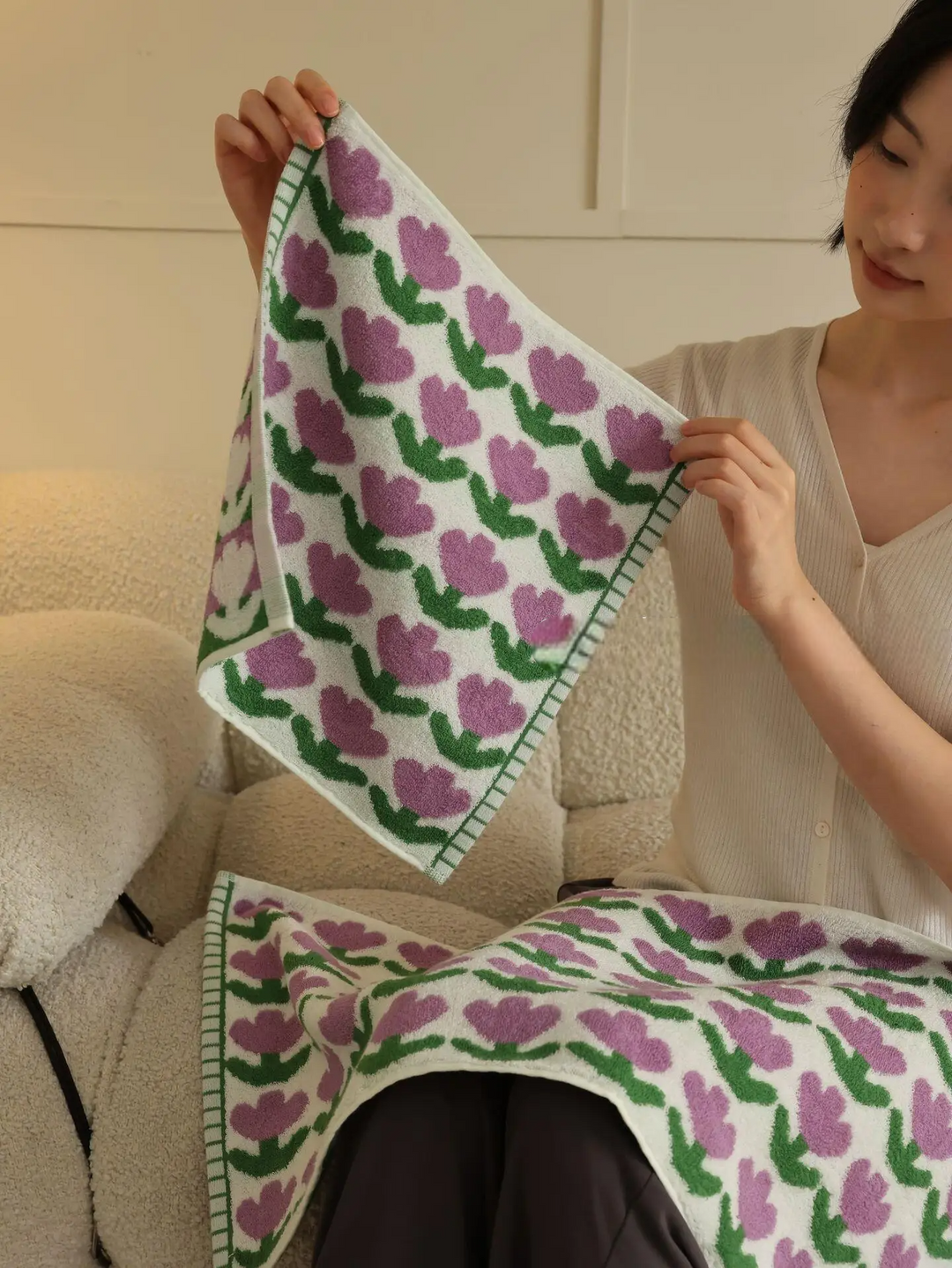 Tulip Pattern Towels