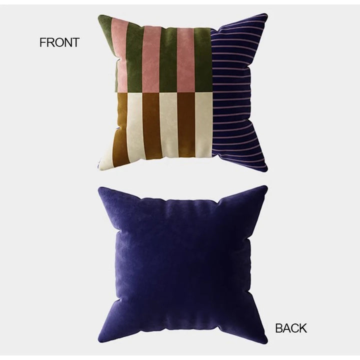 Retro Colorful Stripe Pillow Cases