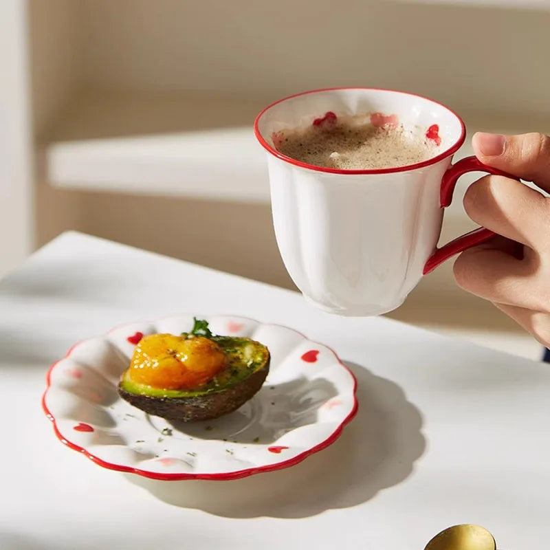 Red Love Mug & Saucer Set