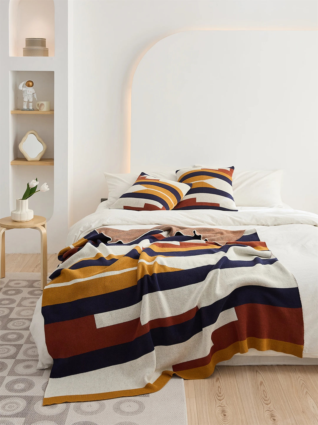 Modern Ethnic Stripe Blanket