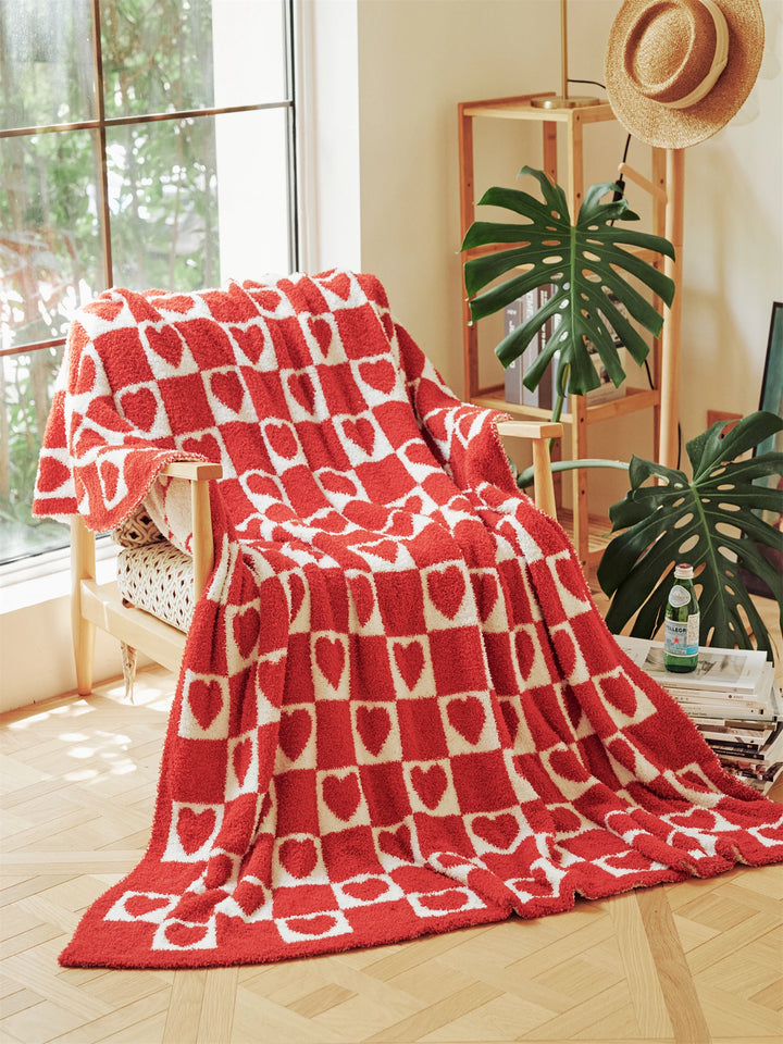 Heart Checkerboard Blanket