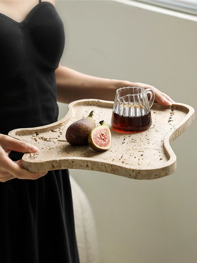 Irregular Travertine Stone Trays