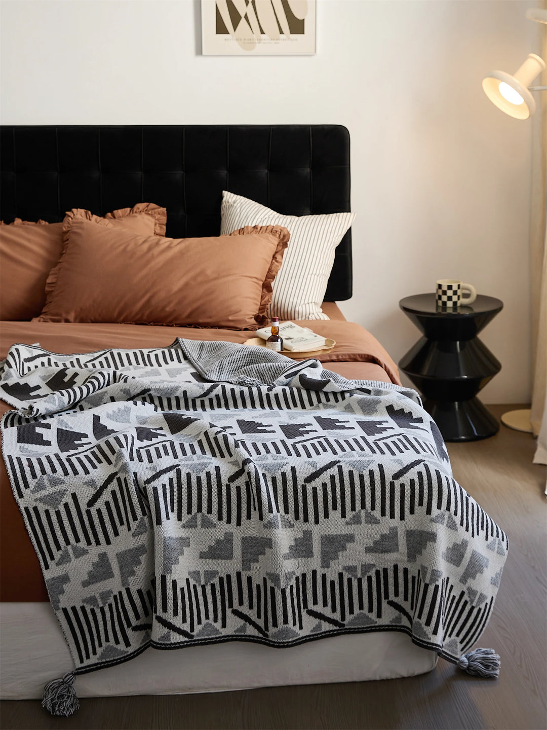 Rustic Geometric Pattern Blanket