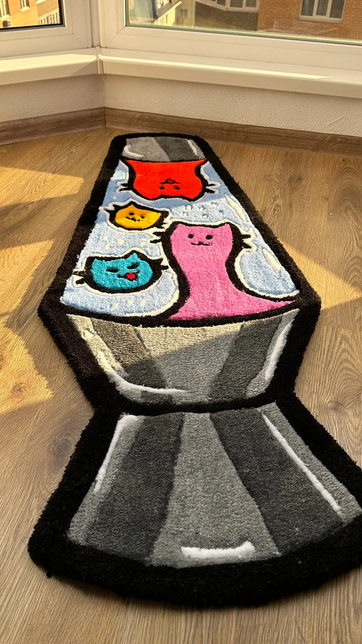 Cat Lava Lamp Rug