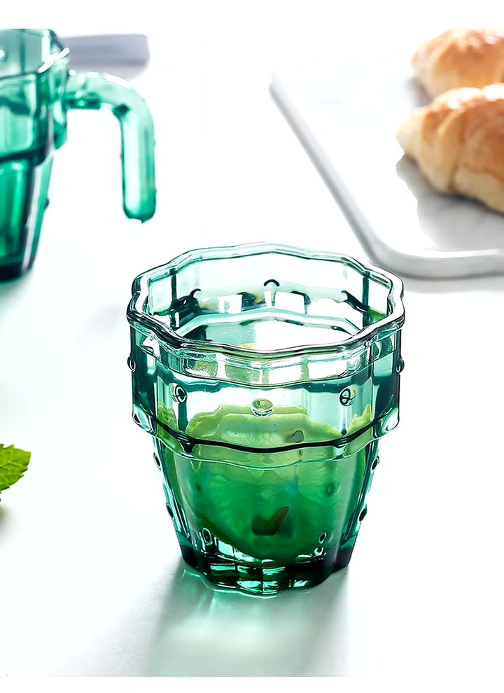 Green Cactus Glassware Set