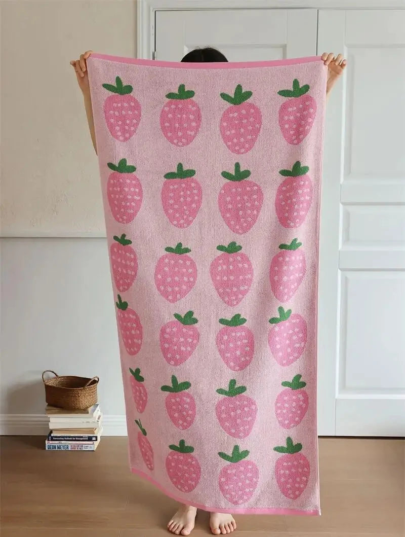 Strawberry Pattern Towels