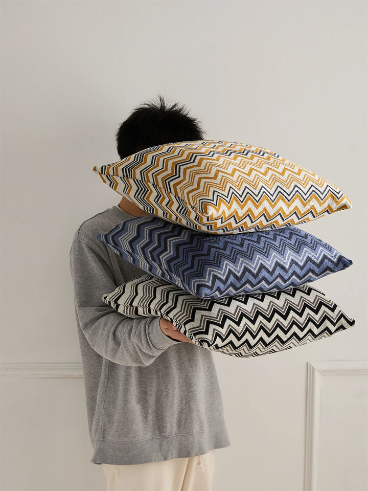 Wave Stripe Blanket + Pillows