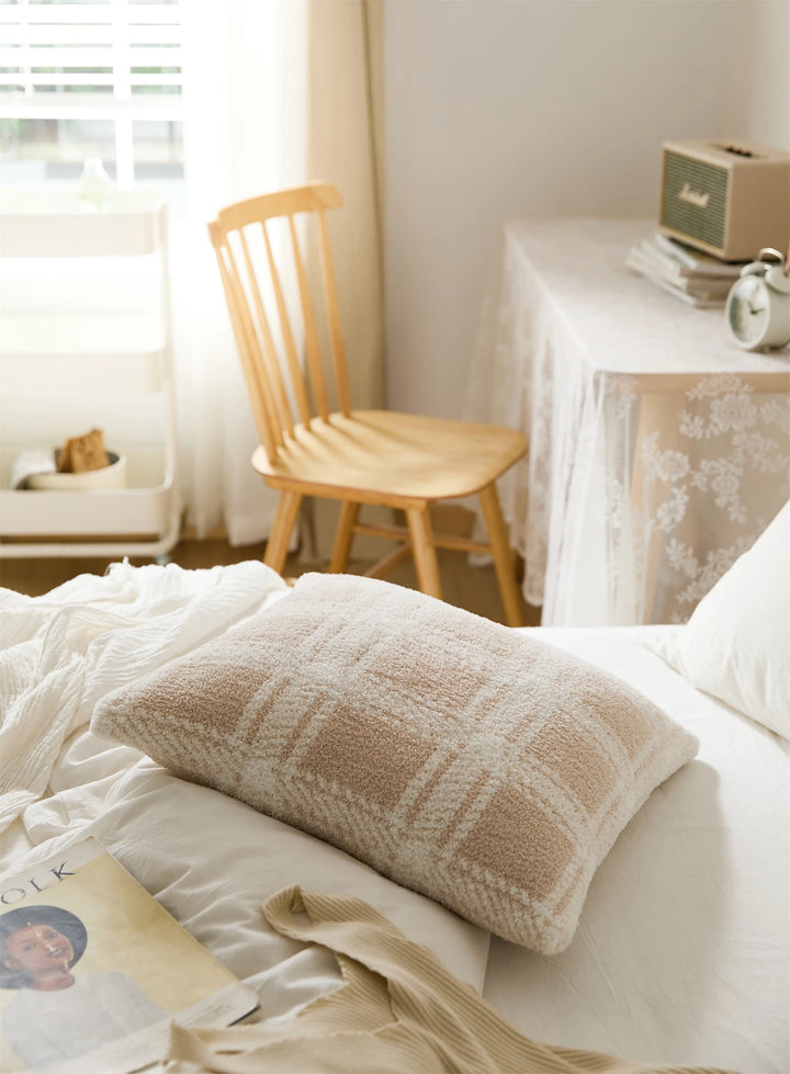 Plaid Stripe Pillow Cover