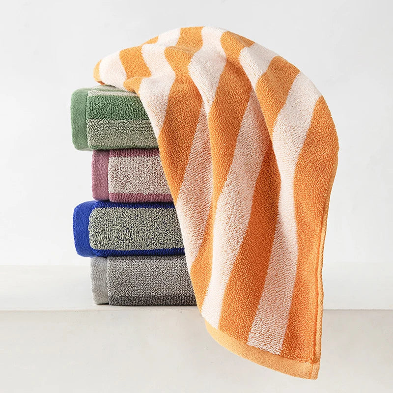 Striped Face Towel Set