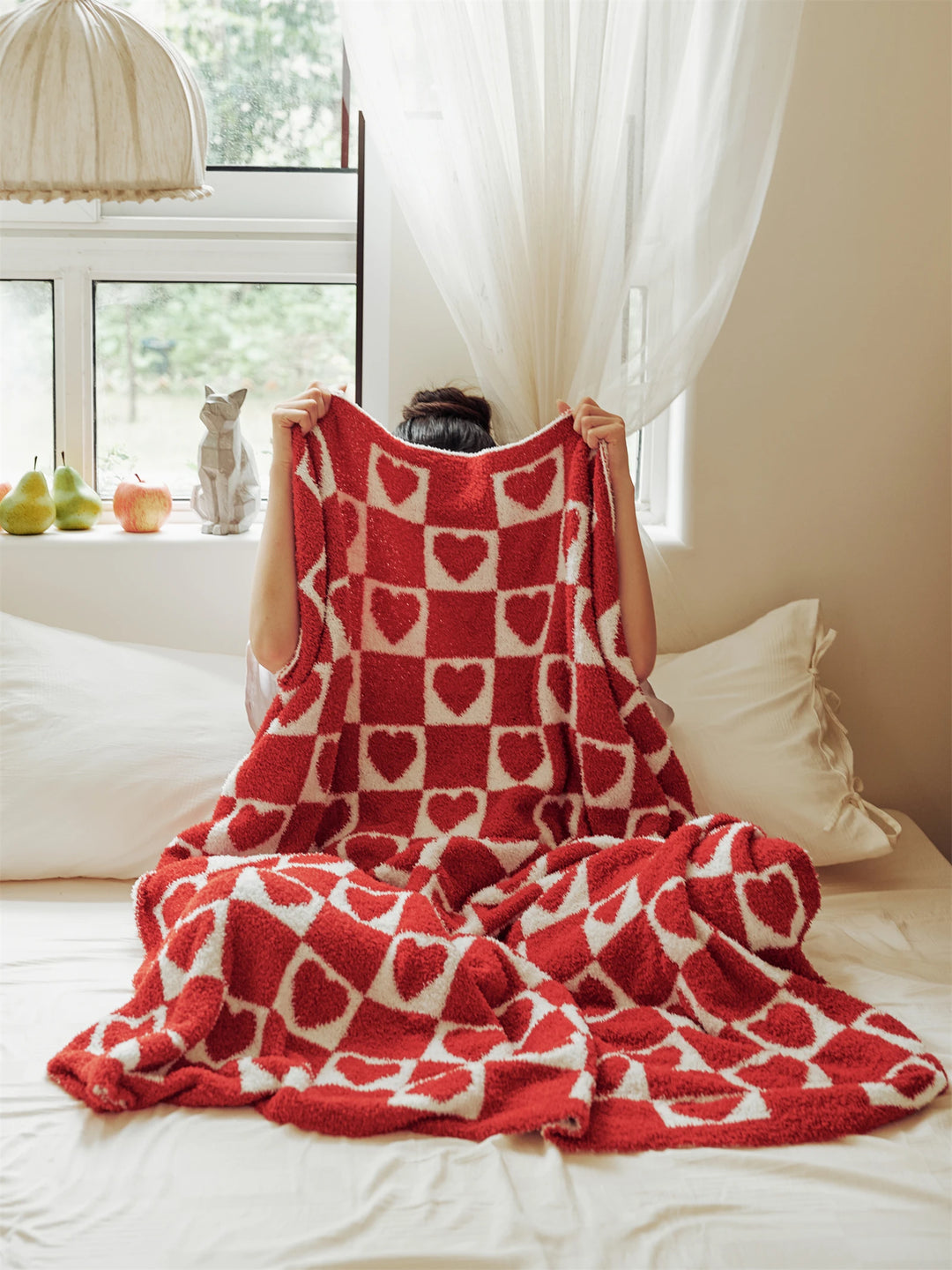 Heart Checkerboard Blanket