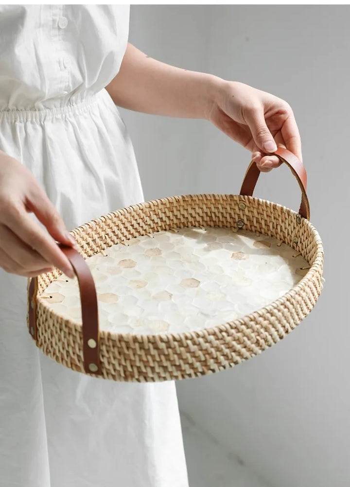 Oval Rattan Trays