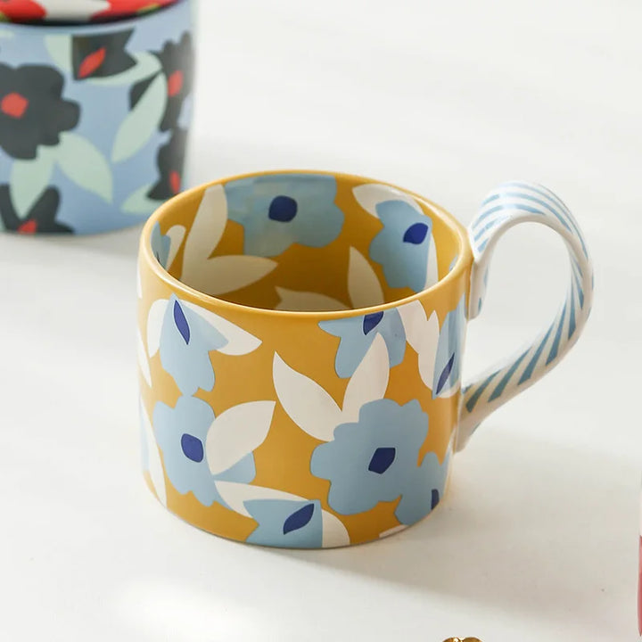 Unique Korean Flower Mugs