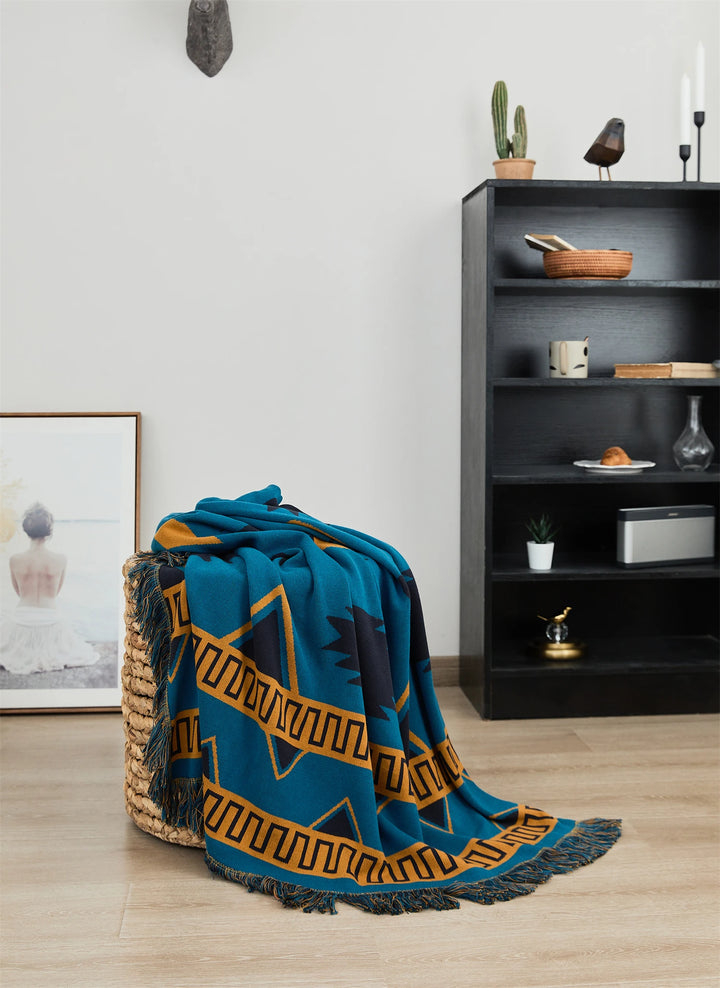 Bohemian Fringe Pattern Blanket