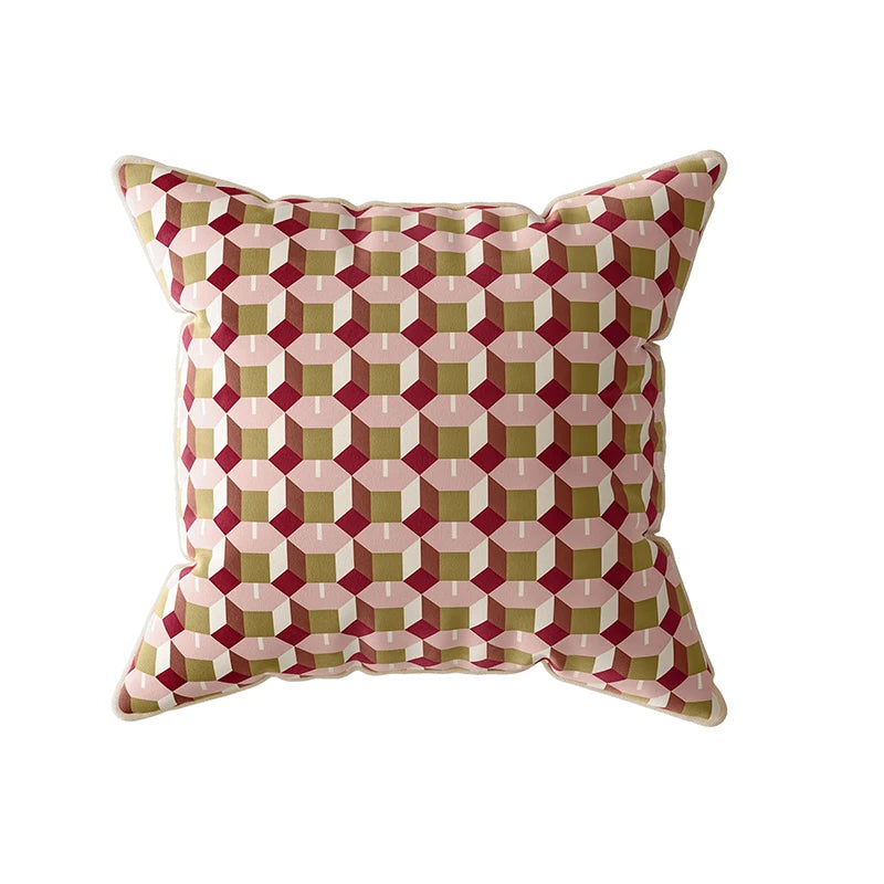 Retro Geometric Pattern Pillow Covers