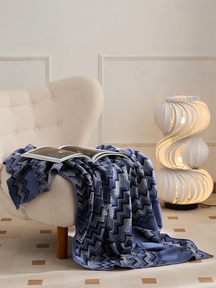 Wave Stripe Blanket + Pillows