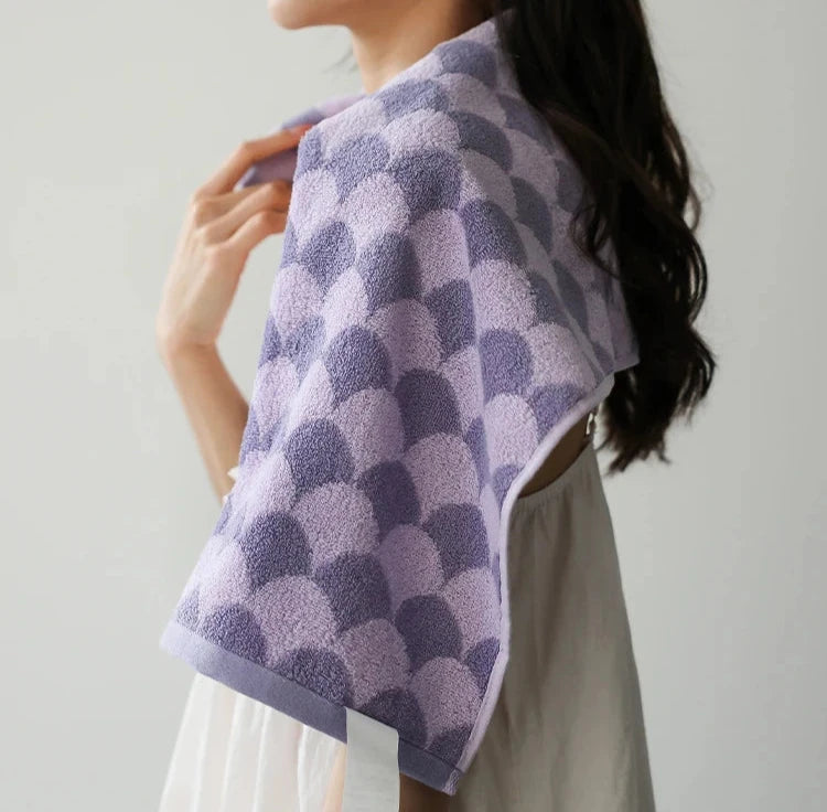 Fish Scale Pattern Towels