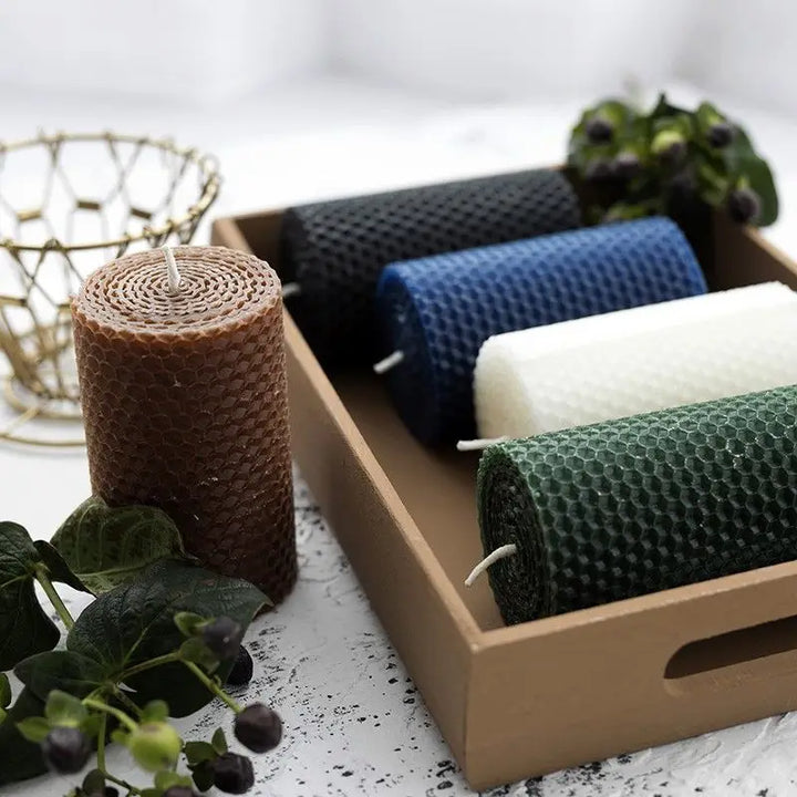 Honeycomb Pillar Candles