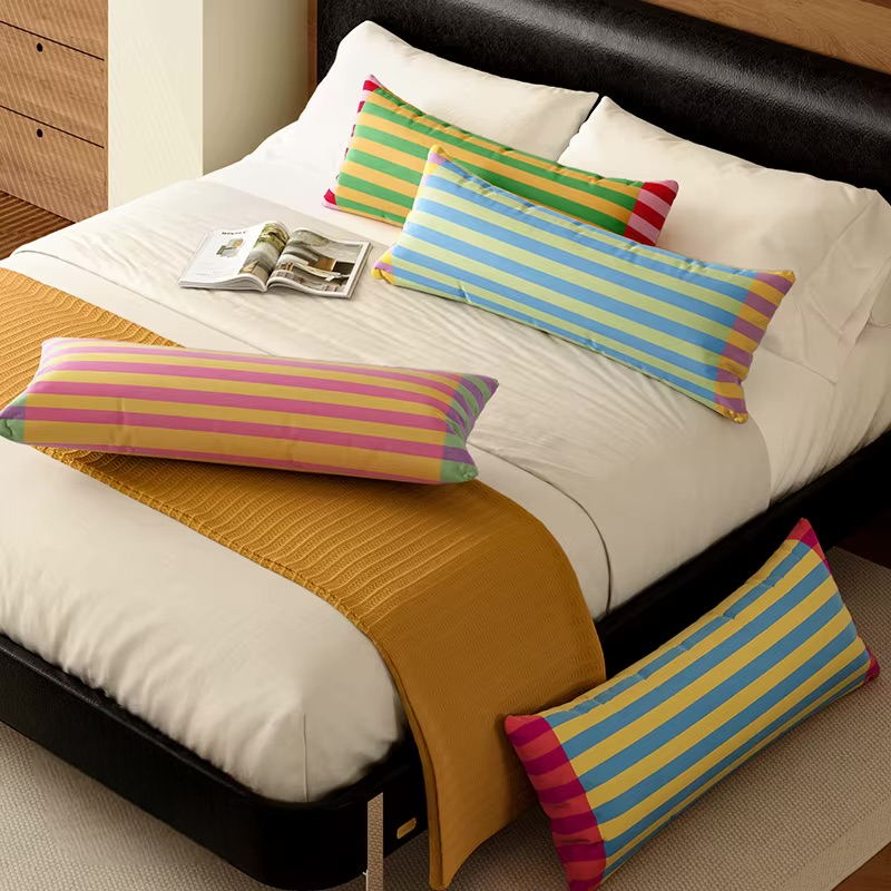 Colorful Hippie Stripe Pillow Covers