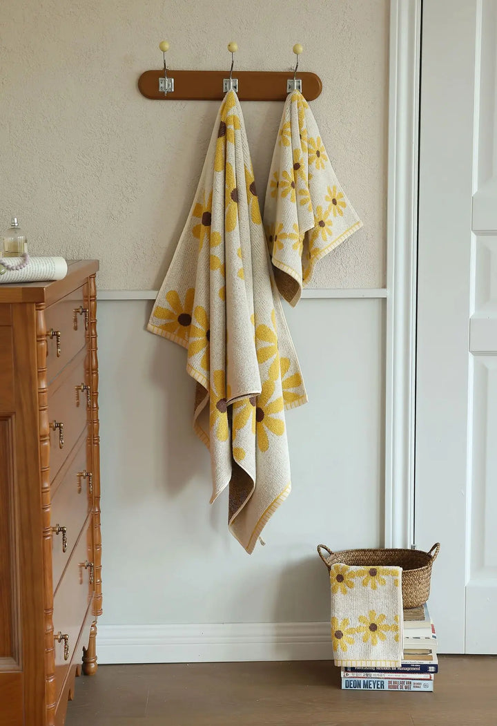 Flower Print Towels