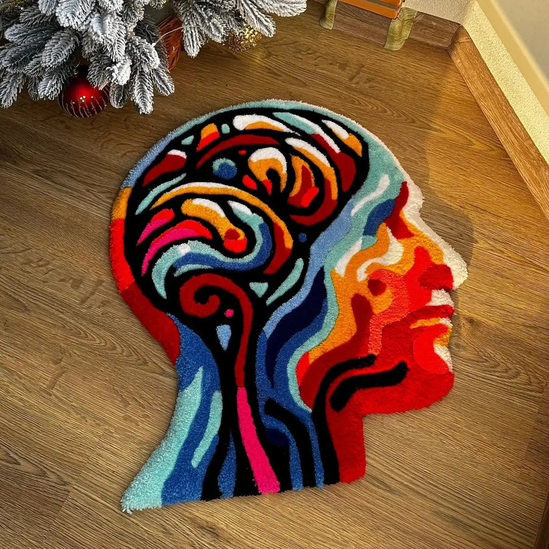 Human Head Rug