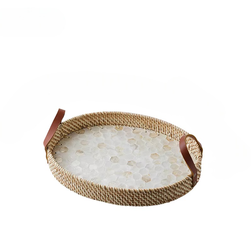 Oval Rattan Trays