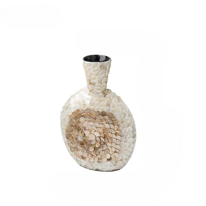 Golden Shell Art Vase