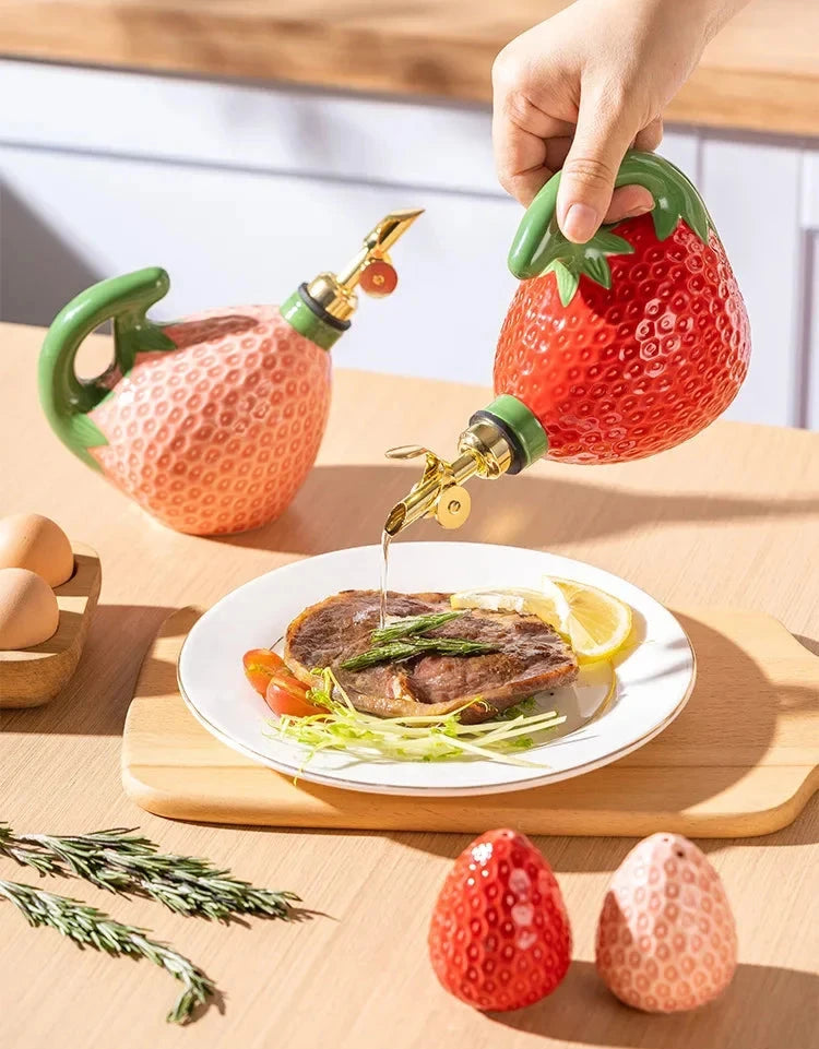 Detailed Strawberry Oil & Seasoning Utensils