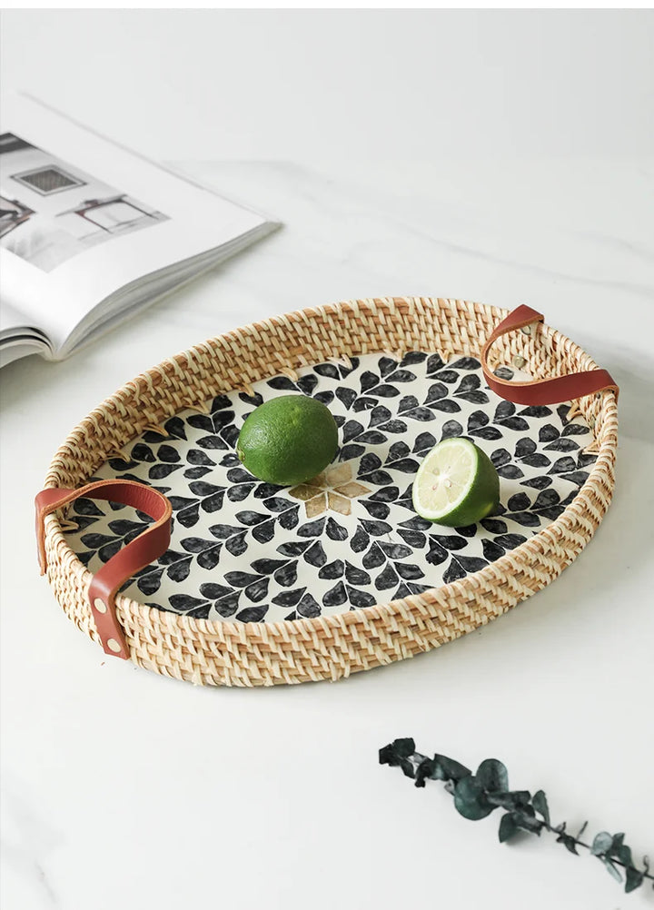 Oval Rattan Trays