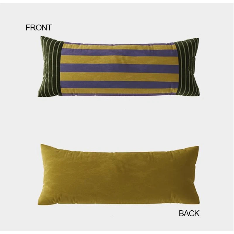 Retro Colorful Stripe Pillow Cases