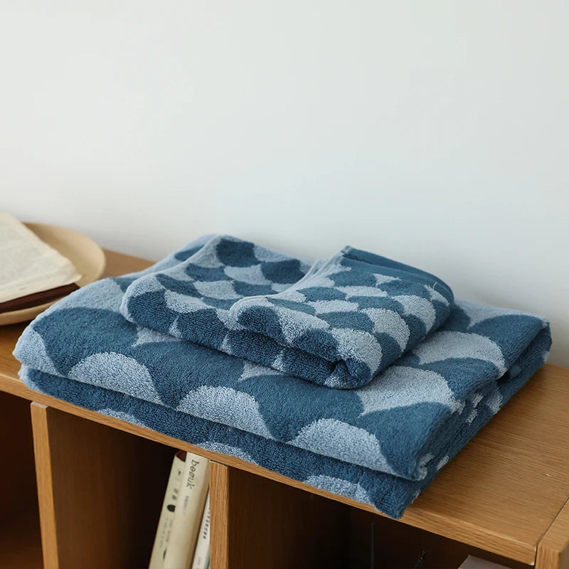 Fish Scale Pattern Towels