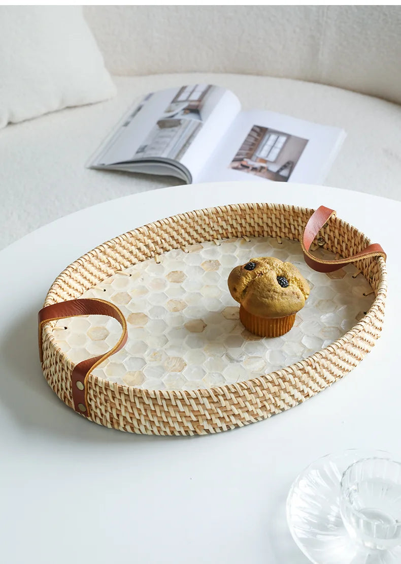 Oval Rattan Trays