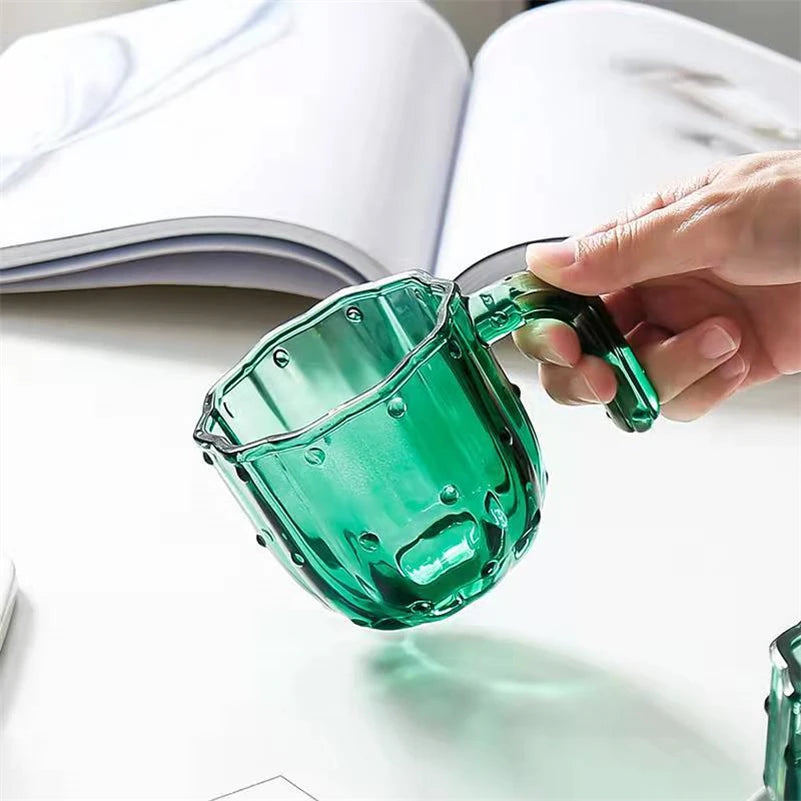 Green Cactus Glassware Set