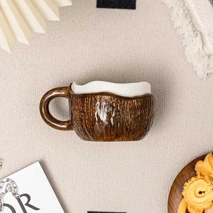 Brown Coconut Mug