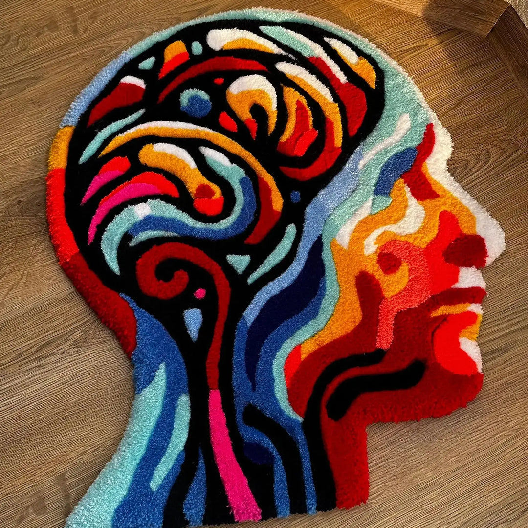 Human Head Rug