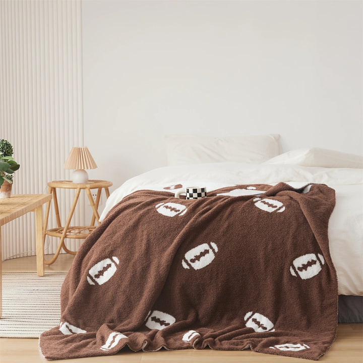 Football Print Blanket