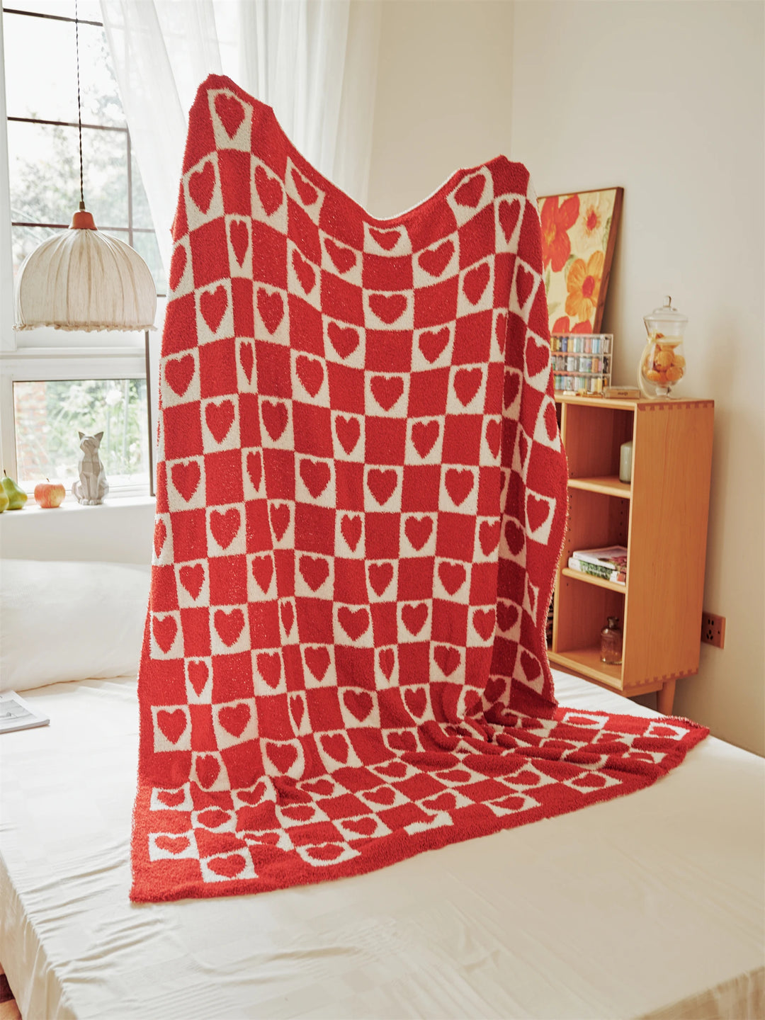 Heart Checkerboard Blanket