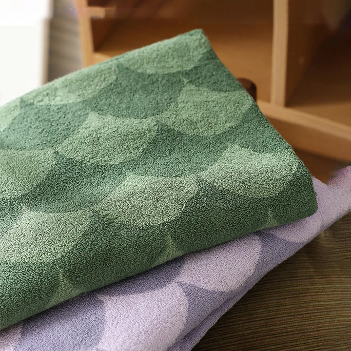 Fish Scale Pattern Towels